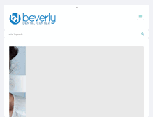 Tablet Screenshot of beverlydentalcenter.com